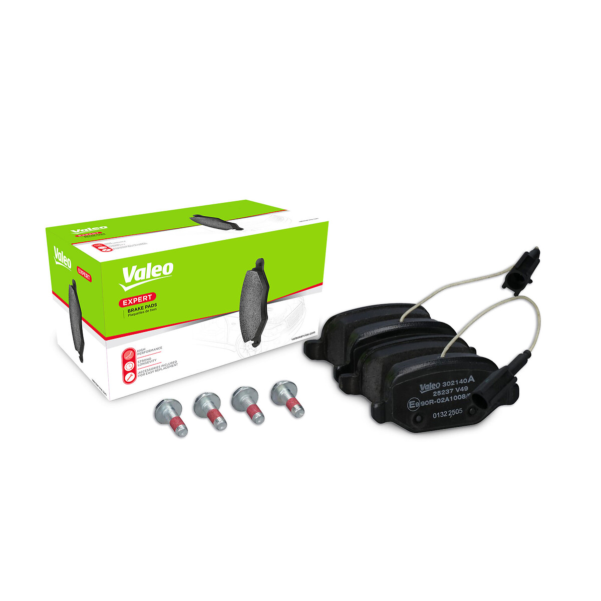 Jeu de 4 plaquettes de frein VALEO ref. 302140A